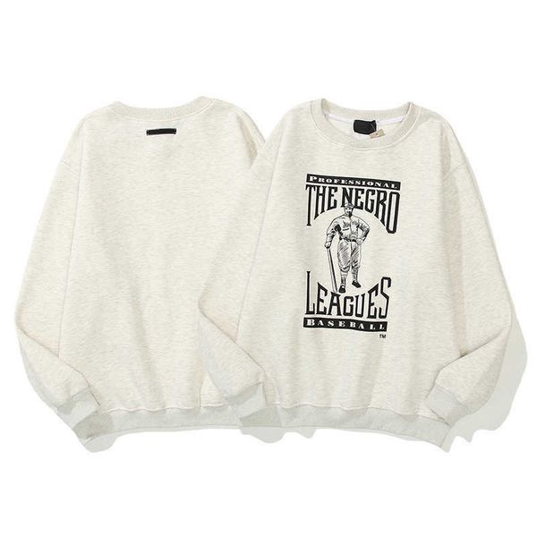 

men's hoody fashion fog designer esenti new double line brand chest soup round neck sweater sweatshirt cotton, Black