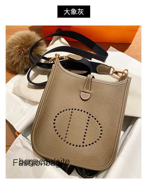 

shoulder hollowed bags bag women's evelynes litchi out bucket evelyn hermee head one layer cow cross mobile phone fwe5
