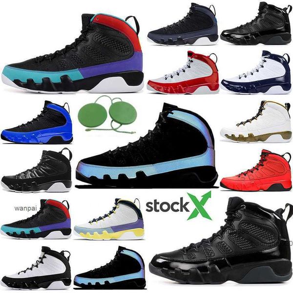 

men basketball shoes 9s jumpman 9 change the world university gold red blue unc bred statue mens trainers sports sneakers 40-47 jordas, Black