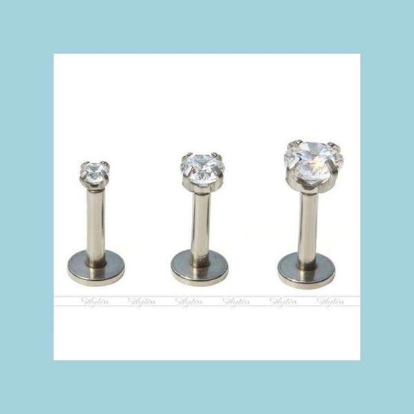 

stud earrings for women bars piercing gem ear cartilage stud earring drop delivery jewelry dh9sh, Golden;silver