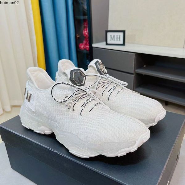 

luxury designer shoes men casual shoe white bone block personality design mk002780 bcc, Red;white