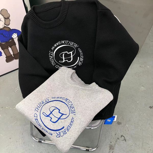 

sweater embroidery letters men women 1 quality wool knitting pullovers