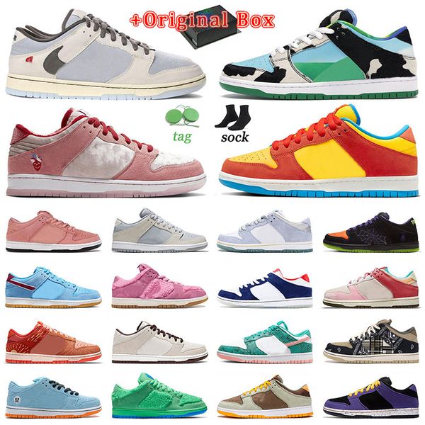

lows original with box dunks running shoes fashion playstation us13 eur36-48 men women 2022 valentine day chunky dunky phillies club snakesk