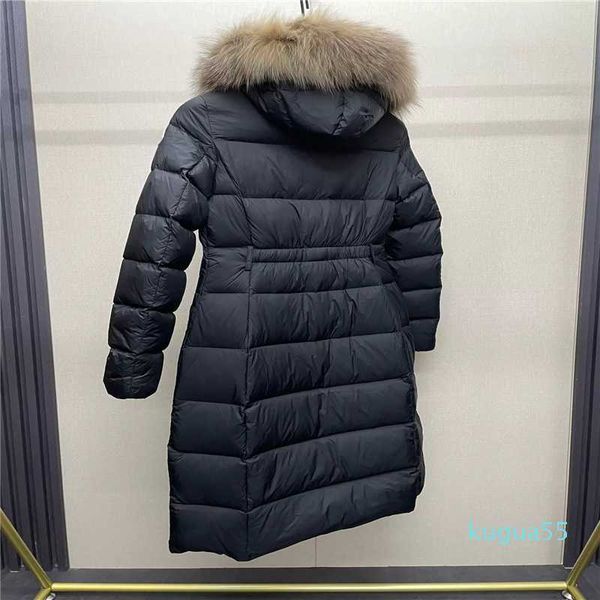 

designer luxury down jacket fur ruff classic women fashion and multi function essential hoodies womens jackets winter warm clothing hoody 5a, Black