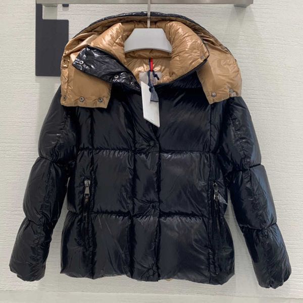 

designer luxury down jacket fur ruff classic women fashion and multi function essential hoodies womens jackets winter warm clothing hoody 5a, Black