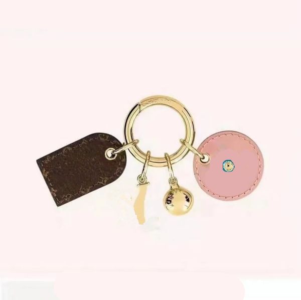 

luxury brand letter key wallet designer leather metal keyring sweet pink four-clover women's shoulder bag totes keychain pendant holida, Red;blue