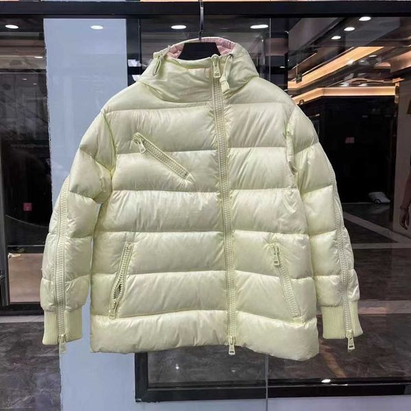 

designer luxury down jacket fur ruff classic women fashion and multi function essential hoodies womens jackets winter warm clothing hoody 5a, Black