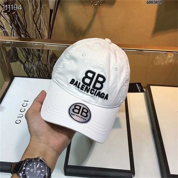 

hats designer ball balenciga caps four seasons male and female lovers versatile baseball cap paris fine washed pure cotton embroidered do a9, Blue;gray