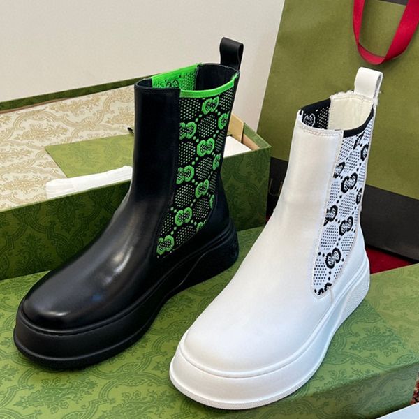 

2022 winter women's boots classic fashion forward socks elastic short, Black