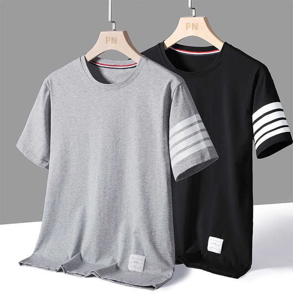 

mens womens summer t shirt thoms brownns designers shirts rendy b short sleeve men's four -shirt women's round neck loose fashion, White;black