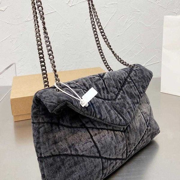 

shoulder bags designer chain messenger bag shoulder purse handbags denim canvas fashion gold silver hardware letter hasp cross body bags