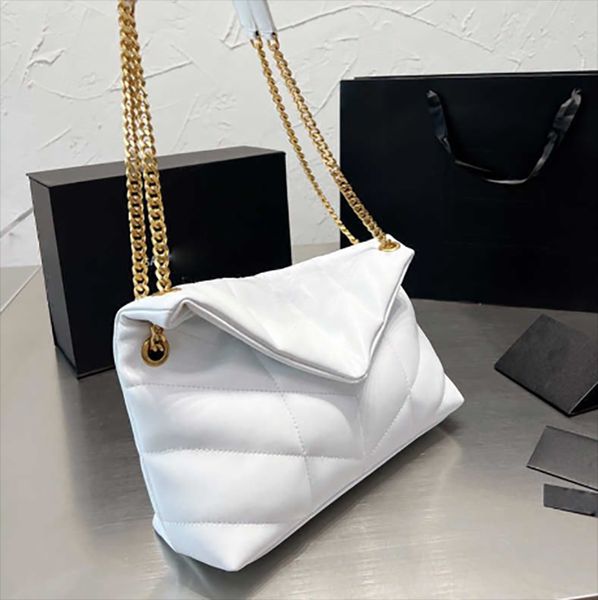 

designers bags crossbody loulou toy puffer new retro chain european and american fashion leather one shoulder diagonal straddle portable mes