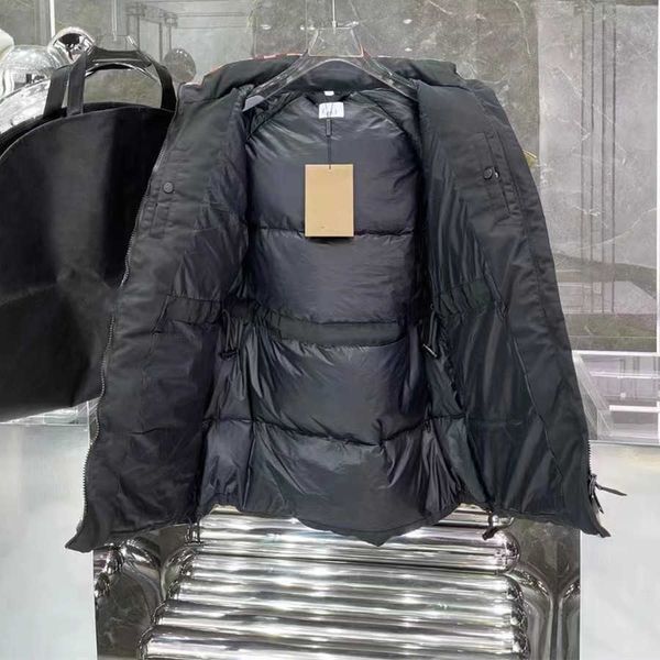 

designer luxury down jacket fur ruff womens classic fashion and multi function hoodies mens jackets winter warm clothing hoody 5adcqr m3ez, Black