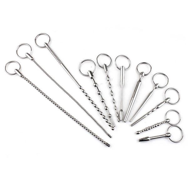 

massage toy metal male electric shock urethral obstruction horse eye insertion rod expansion alternative