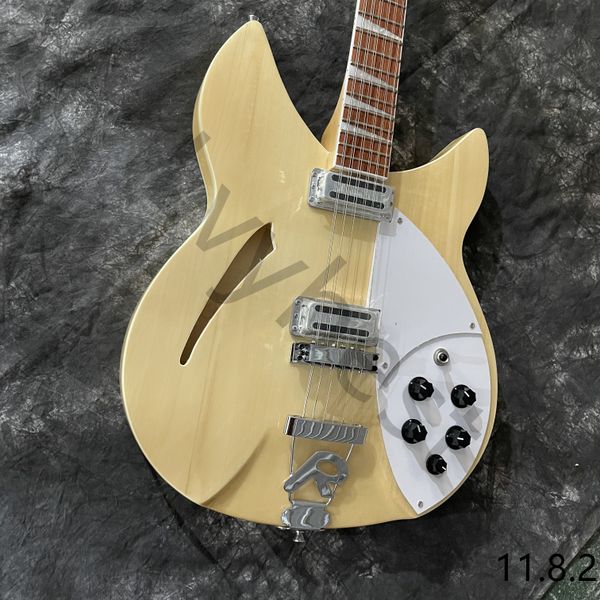 

12 strings electric guitar ricken 360 basswood body rosewood fretboard 'r' tailpiece natural color