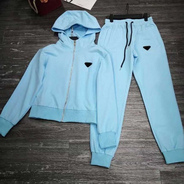 

fashion womens tracksuits pd designer hoodie sweatpants two-piece technology fleece zipper jacket pants suit women hoody, Gray