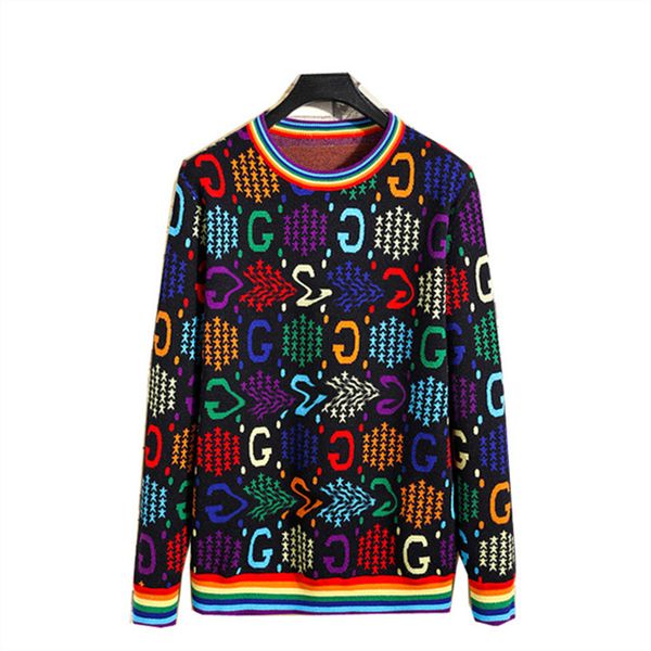 

designer sweater man for woman knit crow neck womens fashion letter black long sleeve clothes pullover oversized blue a79, White;black