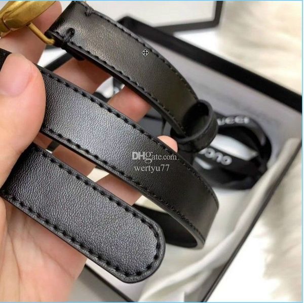 

2023 luxury designer belt men women big gold buckle genuine leather classical ceinture width 2.0 2.5 3.0 3.5 3.8 with box belts, Black;brown