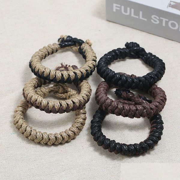 

charm bracelets rope bracelet simple braid bracelets wristband cuff for women men fashion jewelry gift will and sandy drop delivery dhzoc, Golden;silver