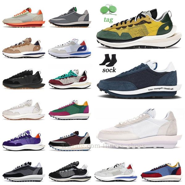 

sacais waffle running shoes mens women sakai ld ldv vaporwaffles fragment nylon white gum black waffles sneaker racer blue game royal ldwaff