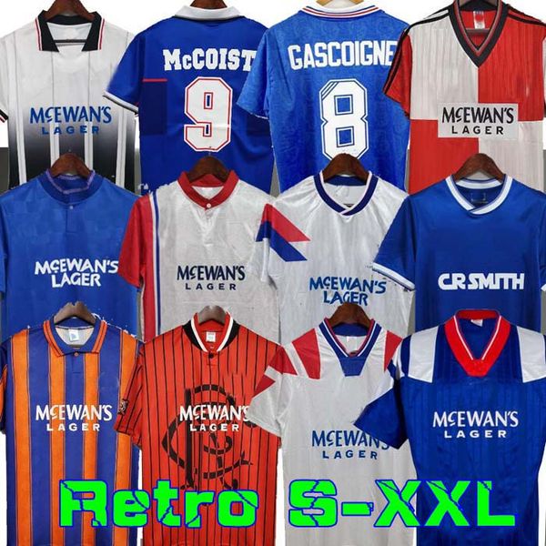

retro classic soccer jerseys 1982 83 84 85 86 87 88 89 1990 91 92 93 94 95 96 97 98 2008 2009 rangers home away 3rd gascoigne mccoist, Black;yellow