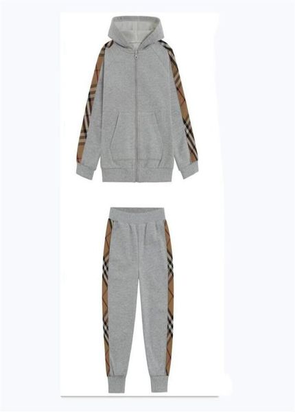 

spring autumn baby boys tracksuits sportswear kids clothing sets boy casual set cotton children plaid hoodies pants joggers 38 ye8361249, White