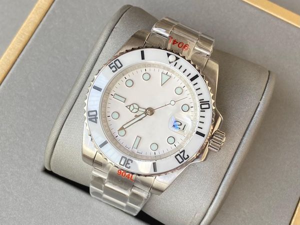 

904l aaa men's luxury watch waterproof luminous stainless steel automatic mechanical watch, Slivery;brown