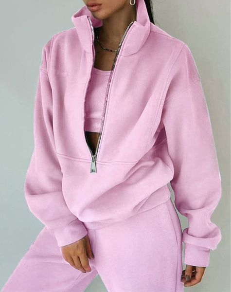

fall 2022 womenswear tracksuit customization made to order are welcome can add brand name logo uniform main downstream sales places europe a, Gray