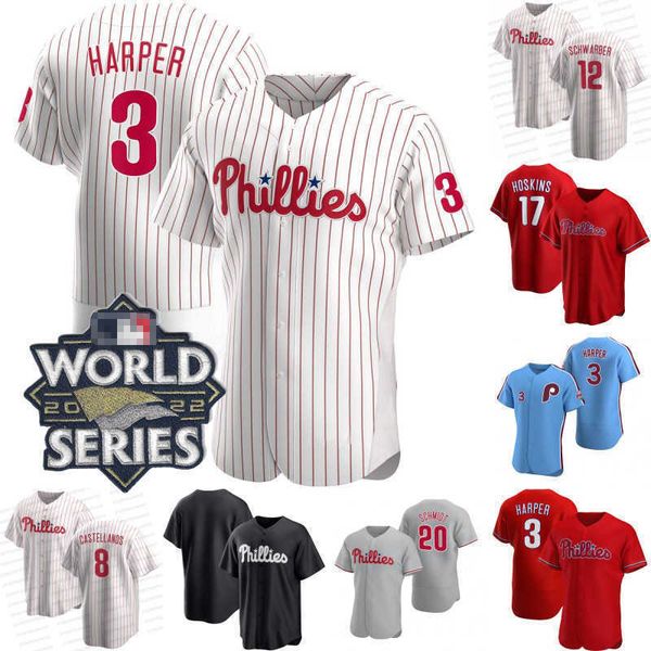 

new college baseball wears 2022 world series bryce philadelphia harper phillies jersey kyle schwarber nick maton nick castellanos brandon ma, Black