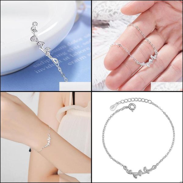 

charm bracelets charm bracelets trendy female sier plated jewelry fashion leaf ginkgo bracelet for women party accessories vintage l dhhvu, Golden;silver