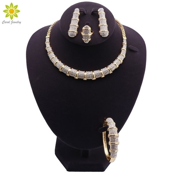 

wedding jewelry sets dubai gold color for women necklace african set italian bridal accessories 221109, Slivery;golden