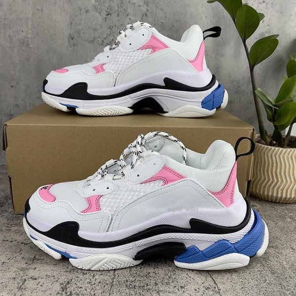 

casual shoes designers triple s trainer platform old dad women light blue pastels black grey white beige orange multi-color par
