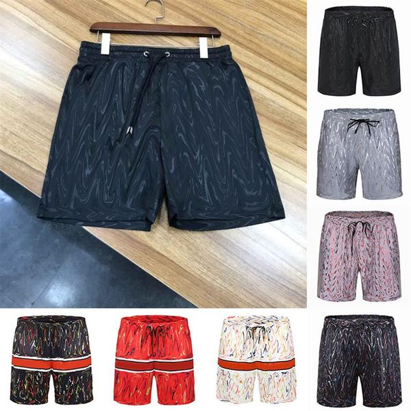 

2021 mens summer fashion shorts designers board short gym mesh sportswear quick drying swimwear printing man s clothing swim beach355z, White;black