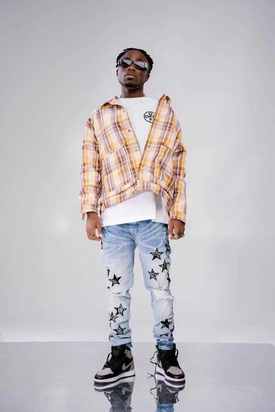 

men's jeans amirs designer fashion pants cool stylish leisure ripped brand amira high street wash blue cashew flower five star embroide