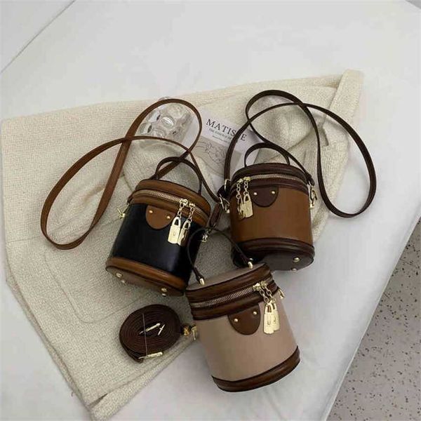

handbags womens 2022 spring new trendy versatile messenger bag bucket one shoulder portable messenger bag