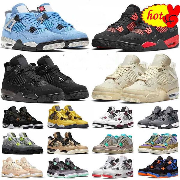 

jumpman 4 retro basketball shoes bred 4s unc black cat university blue the cactus white grey mens pure royalty men sport sneakers eur 36-47
