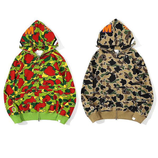 

designer sharks hoodie mens hoodies brand loose sweatshirts luxury spring sweaters women long sleeve jumper fashion camouflage dhl cardigan, Black