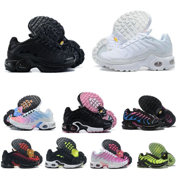 

kids shoes tn boys girls black white sneakers children sports trainers outdoor athletic running and infant rainbow tennis sea voltage purple
