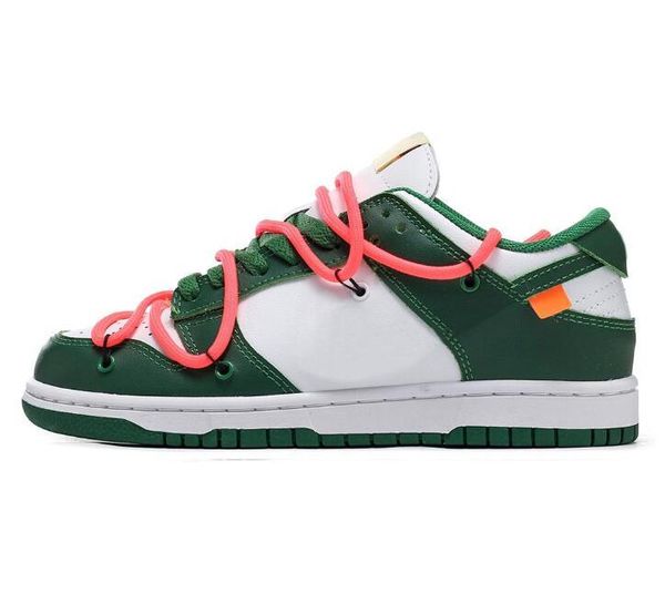

2023 casual shoes men's designer dunks co-named dear summer lot 1 05 of 50 collection red pine orange green low white ow and other spor, Black