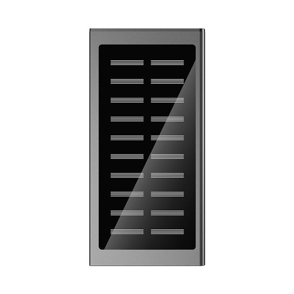 

20000mah solar charging treasure quick charger large capacity waterproof external battery with flashlight is applicable to all mobile phones