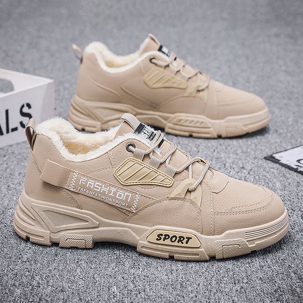 

martin designer shoes snow men sneakers fashion luxury winter smooth leather ankle half black white bordeaux platform outdoor fur shoes for