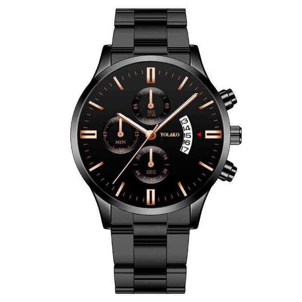 

fashion busins three ey six pin calendar men's watch men's watchjzfb45in, Slivery;brown