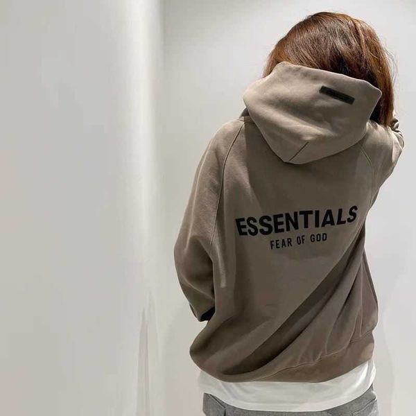 

of print men's designer sweaters hoodies checked essentailss double line sweatshirts couple plush fashion, Black