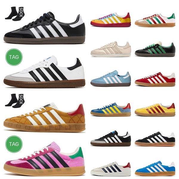 

samba running shoes vegan white black gum monogram gazelles wales bonner argentina tonal color pack linen pink velvet red green gazelle spor