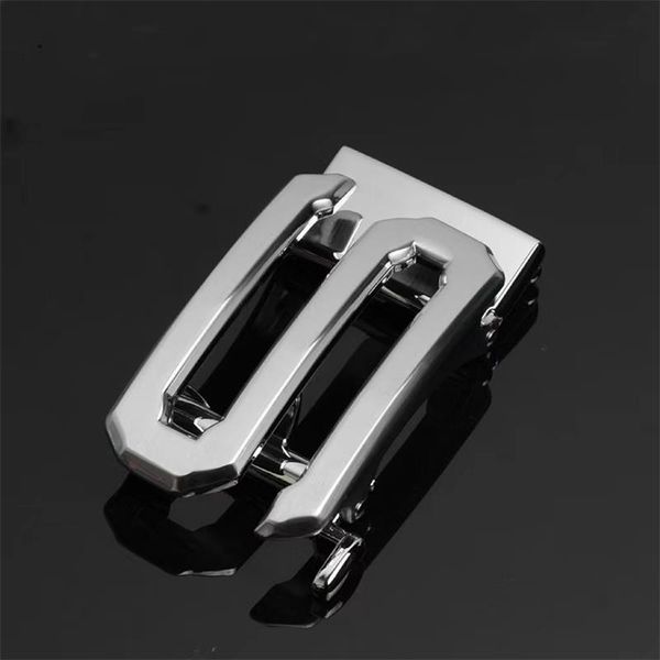 

groom accessories belt buckle logo customized letter automatic metal imitation steel s letter spring bottom spot commodity wholesale pddz013, Black;gray