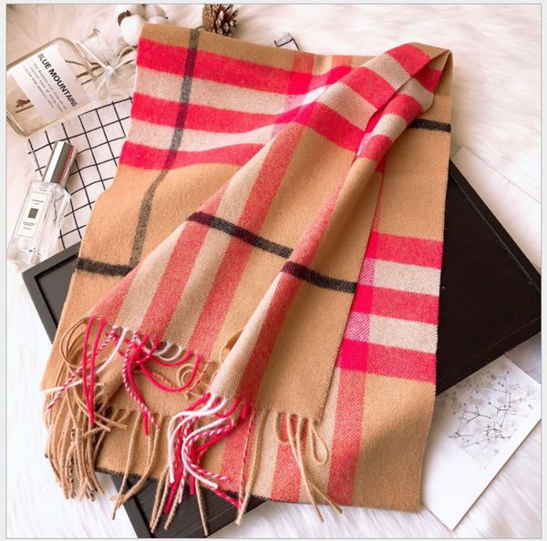 

scarf winter plaid scarve cashmere wool joker thermal couple parents gifts wholesale wholesale scarves, Blue;gray