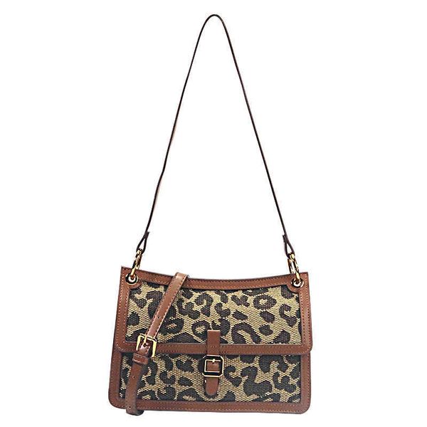 

handbag hong kong french staff 2022 fashion premium leopard pattern underarm women's small one shoulder crossbody bag