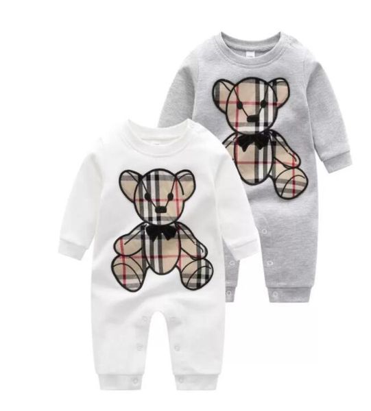 

newborn baby girl cotton romper 02y rompers toddler bodysuit retail designer clothes kids jumpsuit9359938, Blue