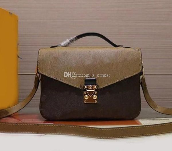 

Women Classic Messenger bag leather women's Cosmetic Bags Cases handbag shoulder bags crossbody, Black