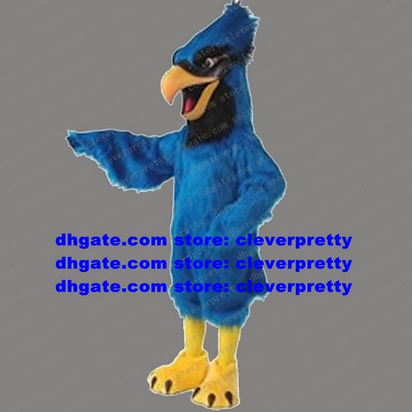 

long fur mascot costume blue jay bird cyanocitta cristata eagle hawk character soliciting business graduation party zx46, Red;yellow